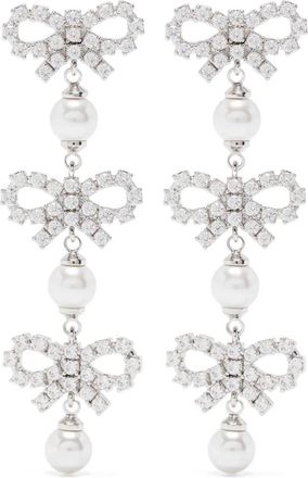 Self Portrait Orecchini con perle - Argento