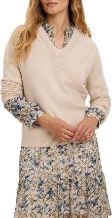 Nic+Zoe Cotton Blend Sweater in Pale Sisal at Nordstrom, Size Xx-Large