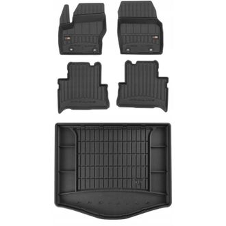 OEM Juego De Alfombrillas Y Fundas De Goma 3d Para Ford C-max Mk1 2003-2010
