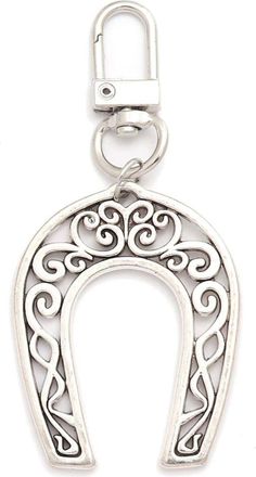 Petit Moments Horseshoe Keychain in Silver at Nordstrom