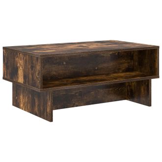 vidaXL Mesa De Caf&eacute; Roble Ahumado 80 X 46 X 35 Cm Madera De Ingenier&iacute;a Vidaxl