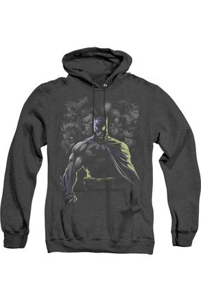 Gildan Batman Villains Unleashed Adult Heather Hoodie / Hooded Sweatshirt