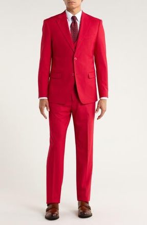ZeGarie Red Mélange 3-Piece Suit at Nordstrom Rack, Size 36 Regular