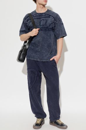 Diesel T-shirt T-BOXT-DEN, Mens, Navy Blue