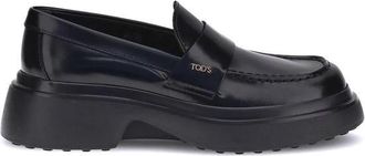 Tod's Lakleren Loafers met Rubberen Zool - Dames - Loafers - Zwart - 40 EU - Schoenen