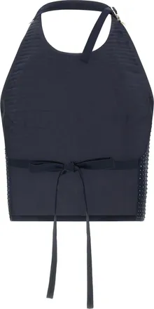 Pinko Rhinestone-Embellished Tank Top - Navy