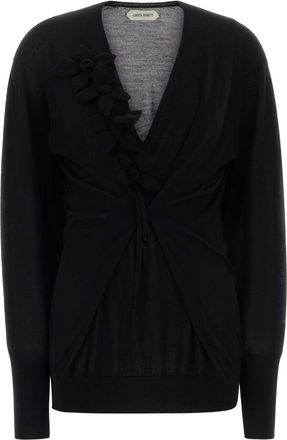 Alberta Ferretti Alberta Ferretti Black Wool Blend Sweater
