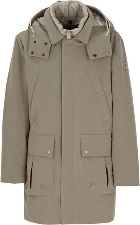 Peuterey Beige Hooded Padded Coat