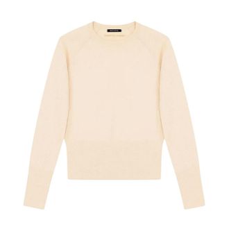 A|X Armani Exchange Round-neck Truien - Dames - Ronde hals truien - Beige - L - Truien & Vesten