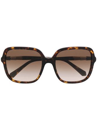 Bulgari Occhiali da sole oversize - Marrone