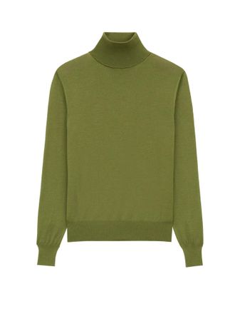 Saint Laurent Cashmere, Wool And Silk Turtleneck Sweater