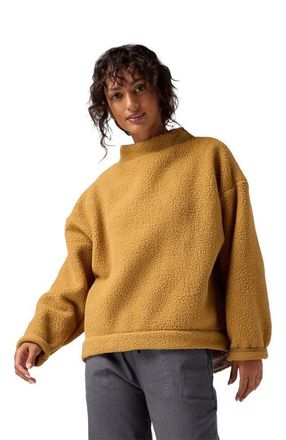 Backcountry Wander Pile-Fleece Mock-Neck Top - Womens in Bistre at Nordstrom, Size X-Small
