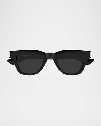 Saint Laurent Men & apos;s SL 789 Jacquesm Acetate Rectangle Sunglasses