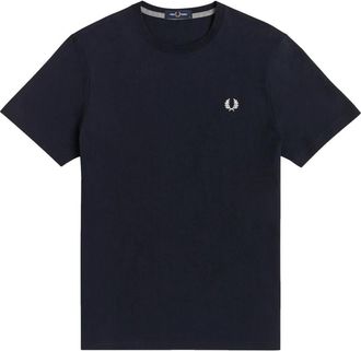 Fred Perry Ronde hals T-shirt - Heren - T-shirts - Blauw - L - Katoen - Tops