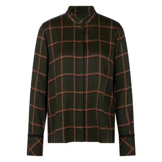 Marc Cain Camicetta in viscosa stampata - - Blouses & Shirts - Donna - Verde - L