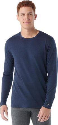 Smartwool Mens Classic All-Season Merino Long-Sleeve Base Layer Top Blue XXL