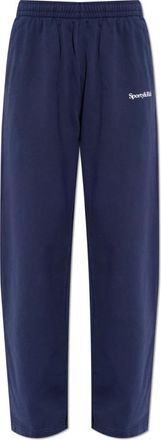 Sporty & Rich Trainingsbroeken met rechte pijpen - unisex - Sweatpants - Blauw - XL - Katoen - Broeken