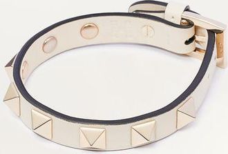Valentino Garavani Bracciale Rockstud In Pelle Donna LIGHT IVORY UNI