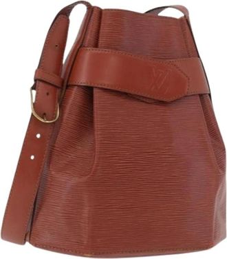 Louis Vuitton Pre-owned Epi Sac Depaule Schoudertas - Dames - Vintage Tas - Bruin - ONE Size - Leer - Vintage