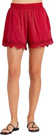 Sundays Harbor Pull On Shorts In Montauk Red