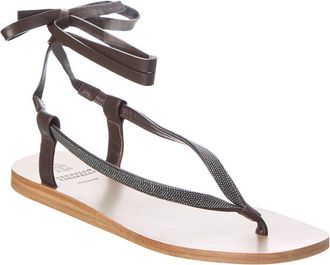 Brunello Cucinelli Leather Sandal