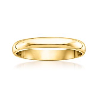 Ross-Simons Womens 3mm 14kt Yellow Gold Wedding Ring