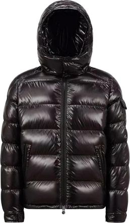 Moncler Maya Jas - Zwart- Iconisch Ontwerp - Heren - Winterjassen - Zwart - L - Nylon - Jassen