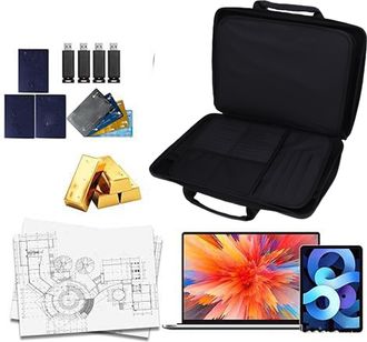 Infinite Feuerfeste Dokumentenbox Mit Hartschale Und Sicherheitsschloss: Tragbar, Multifunktional, In Sich Abgeschlossen Und Leicht Zu Transportieren. Ma&szlig;e (ca