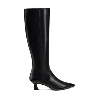 Stuart Weitzman Bot&iacute;n Vinnie Zip 50 - Shoes - Mujer - Negro - 38 1/2 EU