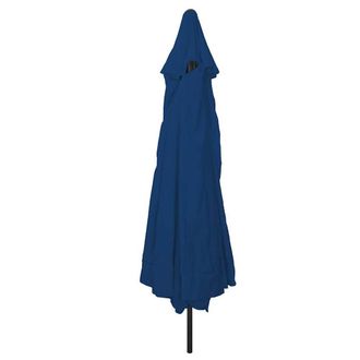Berkfield Home Garden Parasol 395 cm x 245 cm Azure Blue