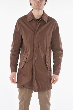 Corneliani CC COLLECTION O.WEAR hidden closure balmacaan coat size 50