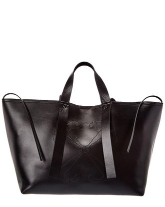 Off-white Day Off Medium Leather Tote