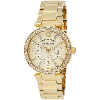 Michael Kors MK6056 Parker Chronograaf 33mm Gouden Roestvrijstalen Dameshorloge