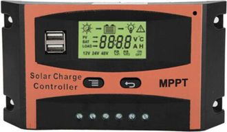 OEM Controlador De Carga Solar - Regulador De Bater&iacute;a Mppt 60 A - 12 V / 24 V - Pantalla Lcd - Protecci&oacute;n Sobrecarga - Para Uso Dom&eacute;stico Industrial Comer
