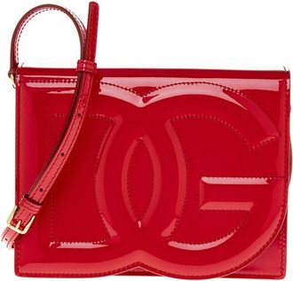 Dolce & Gabbana Dg Logo Patent Shoulder Bag