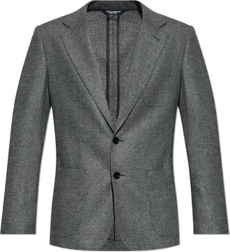 Dolce & Gabbana Wollen blazer - Heren - Blazers - Grijs - M - Wol - Jassen