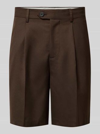 Selected Loose Fit Bermudas mit Woll-Anteil Modell OTTO in Schoko, Gr&ouml;&szlig;e XXL