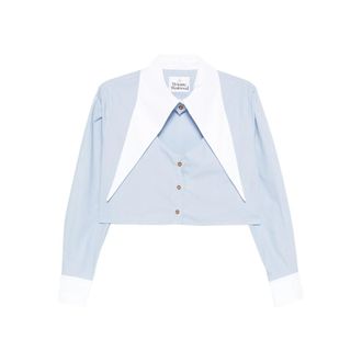 Vivienne Westwood Cut-off Oversized-collar Shirt