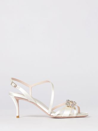 Roger Vivier Sandalo Efflorescence Roger Vivier in raso con fibbia gioiello