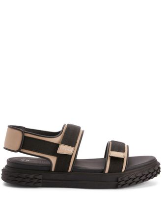 Giuseppe Zanotti Blabber Gummy touch-strap sandals - men - Rubber/Leather/Fabric - 40 - Multicolour