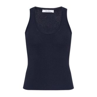 Max Mara Sleeveless Tops, female, Blue, Size: XS Editta Top