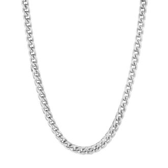 Robert Alton Stainless Steel 4MM Franco with Fancy Mechanical Clasp Chain