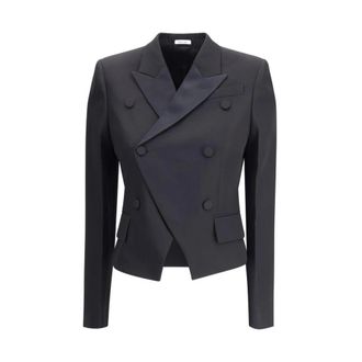 Alexander McQueen Mujer, Chaquetas, Negro, Talla: S