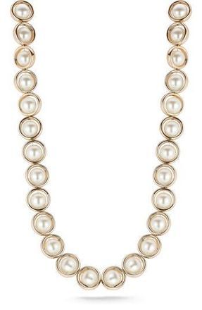 Sphera Milano Faux Pearl Necklace in Gold at Nordstrom Rack