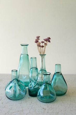 Kalalou Set Of Six Bottle Bud Vases