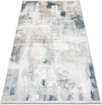 RugsX Rugsx - Distin 0144a Blanco / Crema / Beige Alfombra Moderna - Abstracci&oacute;n, Vintage, Flecos White 160x230 Cm