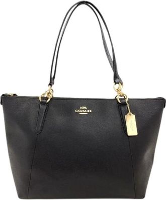 Coach Pre-owned Tote Bags, female, Black, Size: ONE SIZE Pre-owned Leather Tote Bag