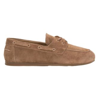 Estro & Luminara Sailor Shoes, female, Brown, Size: 11 US Velour Boat Loafers