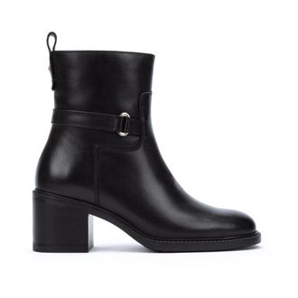 Pikolinos Huesca Enkellaars voor dames - Dames - Laarzen met Hak - Zwart - 36 EU - Leer - Schoenen