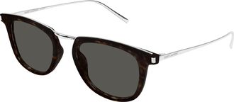 Saint Laurent Grey Square Unisex Sunglasses SL 753 002 50